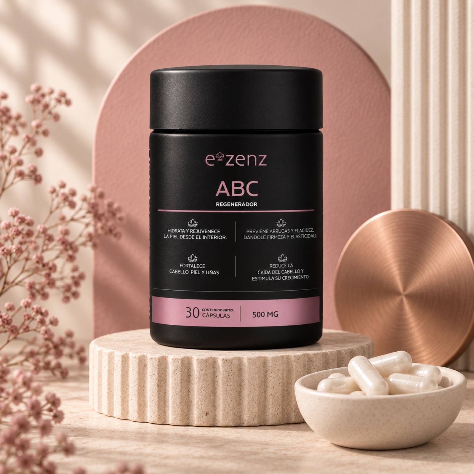 ABC · Biotina + Colágeno + Ácido Hialurónico